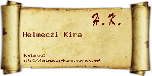 Helmeczi Kira névjegykártya